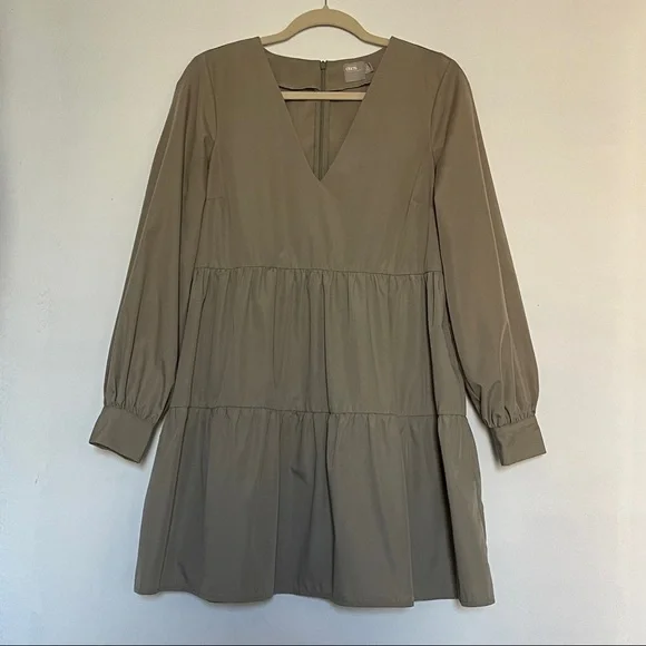 Cotton Tiered Mini Smock Dress - Picture 2 of 9